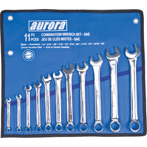 Wrench Set, Combination, 11 Pieces, Imperial Distribution Jean Lapalme