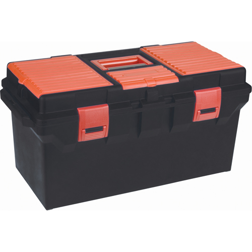 Coffres &agrave; outils en plastique, 22" la x 11" p x 10-1/2" h, Noir Distribution Jean Lapalme
