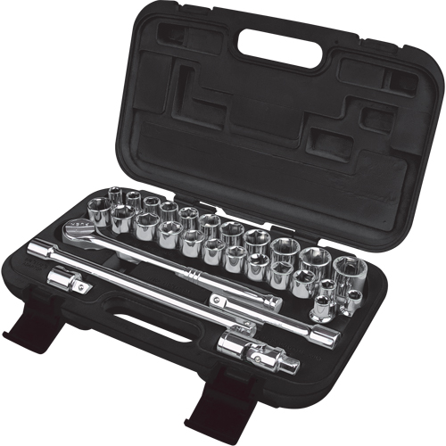 SAE/Metric Socket Set, 29 Pcs, 1/2" Drive Size Distribution Jean Lapalme
