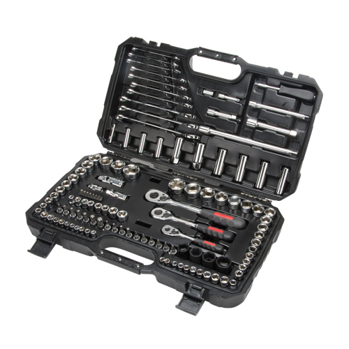 1/4", 3/8" & 1/2" Drive SAE/Metric Socket & Wrench Set, 120 Pcs, Deep Distribution Jean Lapalme