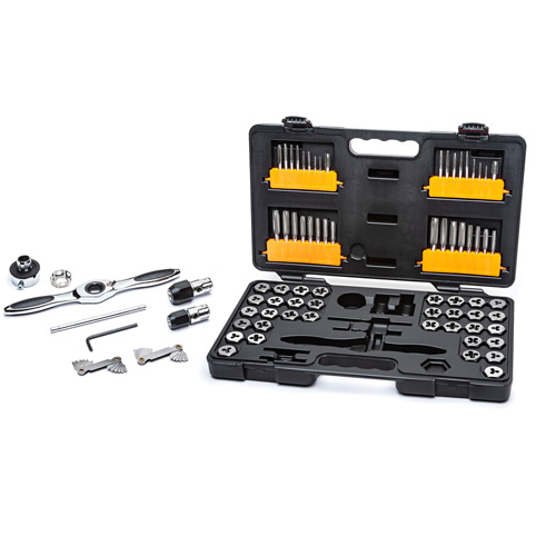 SAE/Metric Ratcheting Tap & Die Set, 77 Pieces Distribution Jean Lapalme