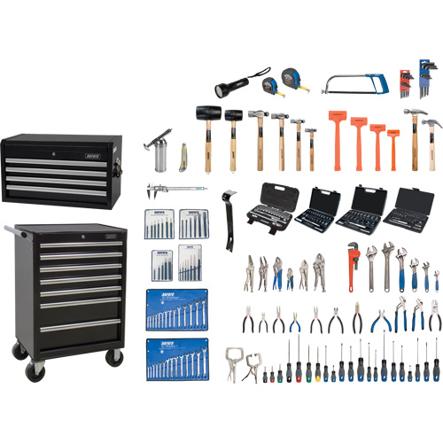 Ensemble d'outils maître avec coffre en acier et chariot, 236 morcea Distribution Jean Lapalme