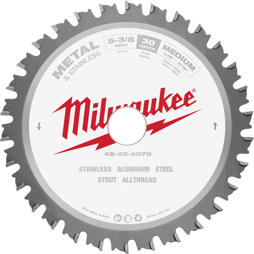 MetalTech Circular Saw Blade, 5-3/8", 30 Teeth, Metal Use Distribution Jean Lapalme
