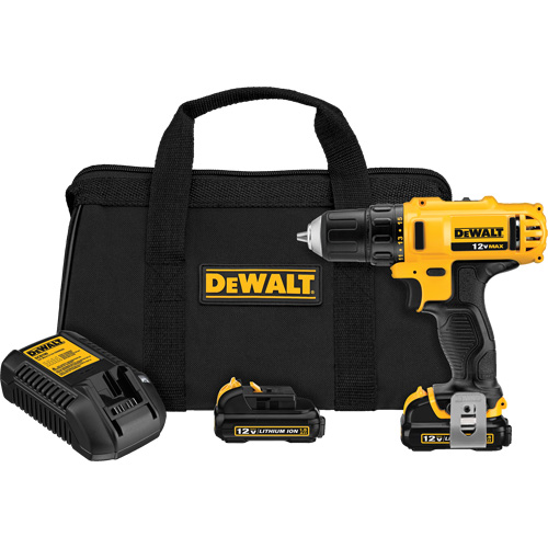 Max Drill Driver Kit, Lithium-Ion, 12 V, 3/8" Chuck, 189 UWO Torque Distribution Jean Lapalme