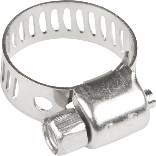 Hose Clamps - Stainless Steel Band & Screw, Min Dia. 1/5", Max Dia. 5/8" Distribution Jean Lapalme