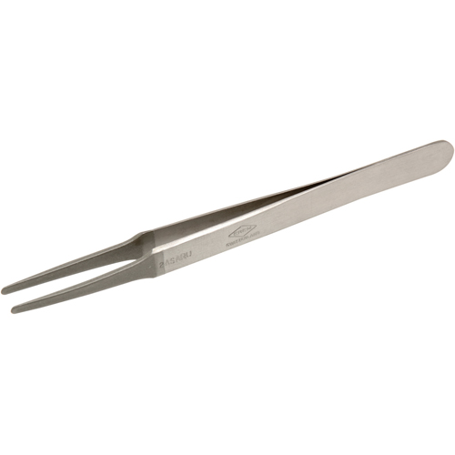 Tweezers - Flat Round Tips, Straight - 4.75" (120 mm) Distribution Jean Lapalme