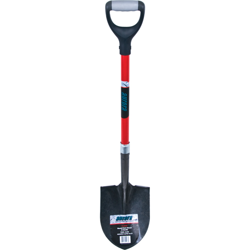 Pelle ronde robuste, Lame Acier au carbone, Fibre de verre, Manche Prise en D Distribution Jean Lapalme