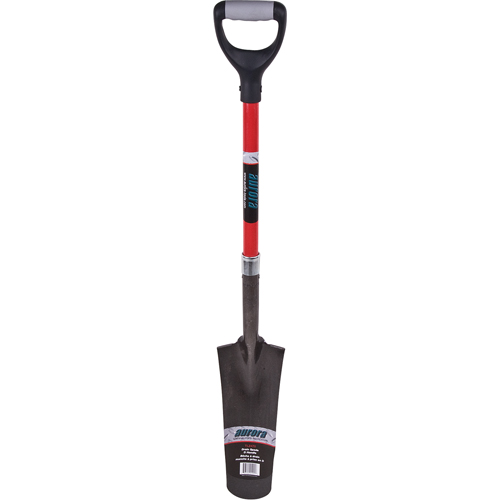 Heavy-Duty Drain Spade, Carbon Steel, 14" x 5-1/2" Blade, 29" L, D-Grip Handle Distribution Jean Lapalme