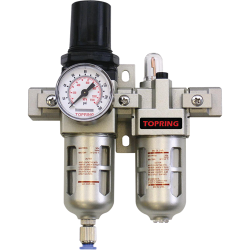 Airflo Compact Filter/Regulator & Lubricator (Gauge Included), 1/2" NPTF Distribution Jean Lapalme