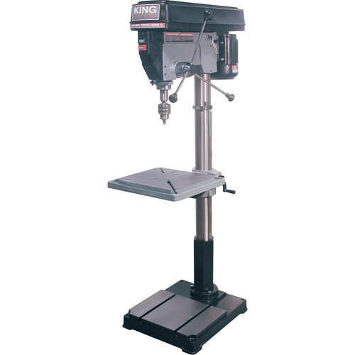Perceuses &agrave; colonne de plancher, 22", Mandrin 3/4", 4200 tr/min Distribution Jean Lapalme