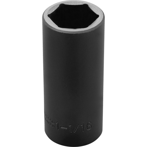 Socket, Impact, 1-1/16", 1/2" Drive, 6 Points, Deep Distribution Jean Lapalme