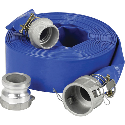 Lay-Flat Discharge Hose Kit for Water Pump, 2" x 600" Distribution Jean Lapalme