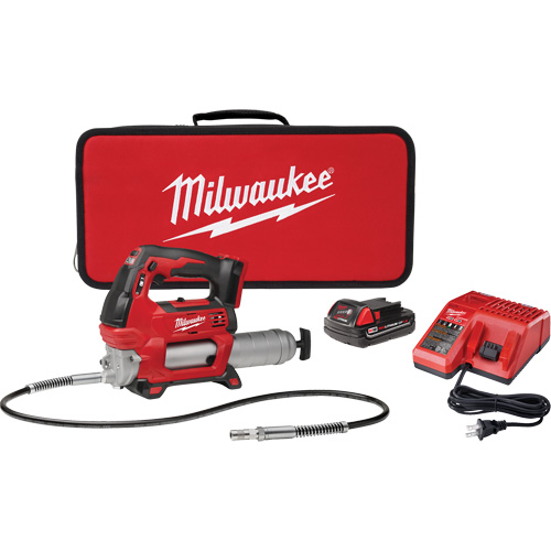 Ensemble de pistolet graisseur sans fil &agrave; deux vitesses M18, Lithium-ion, 18 V Distribution Jean Lapalme