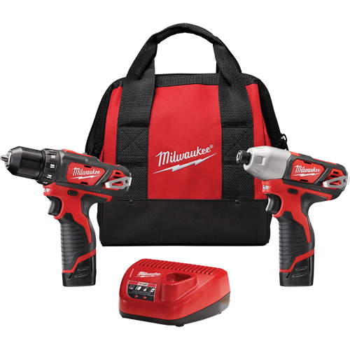 M12 Cordless 2-Tool Combo Kit, Lithium-Ion, 12 V Distribution Jean Lapalme