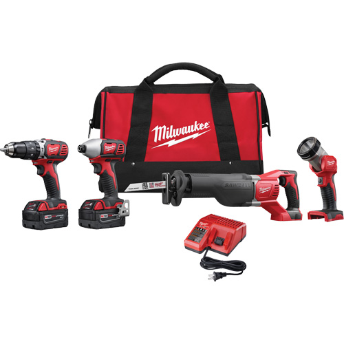 M18 Cordless Tool Combo Kit, Lithium-Ion, 18 V Distribution Jean Lapalme