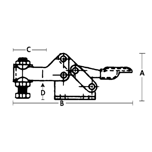 Horizontal Hold-Down Clamps - 205 Series Distribution Jean Lapalme