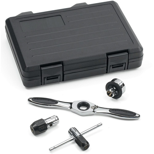 Jeu d'accessoires pour taraud &agrave; cliquet & tourne-fili&egrave;re , 5 Morceaux Distribution Jean Lapalme
