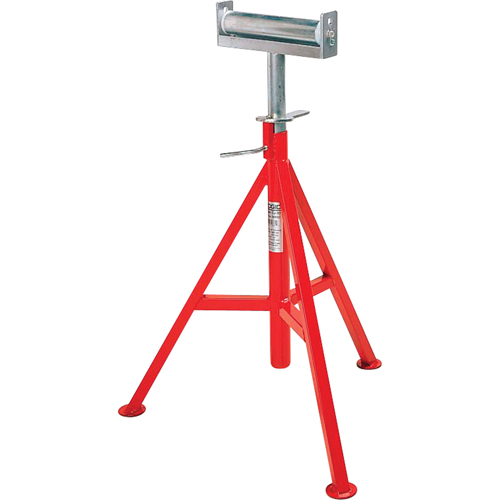 Conveyor Head Pipe Stand #CJ-99, 74-112 cm Height Adjustment, 12" Max. Pipe Capacity, 1000 lbs. Max. Weight Capacity Distribution Jean Lapalme