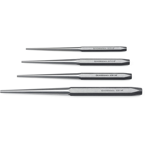Long Taper Punch Set, 4 Pieces Distribution Jean Lapalme