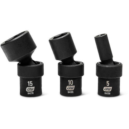 12-Piece 1/4" Drive 6 Point Universal impact Metric Flex Socket Set Distribution Jean Lapalme