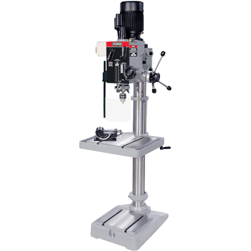 Gearhead Drilling Machines, 1/2" Chuck, 6 Speed(s), 21-3/4" W x 19-1/2" L, #3 Morse Distribution Jean Lapalme