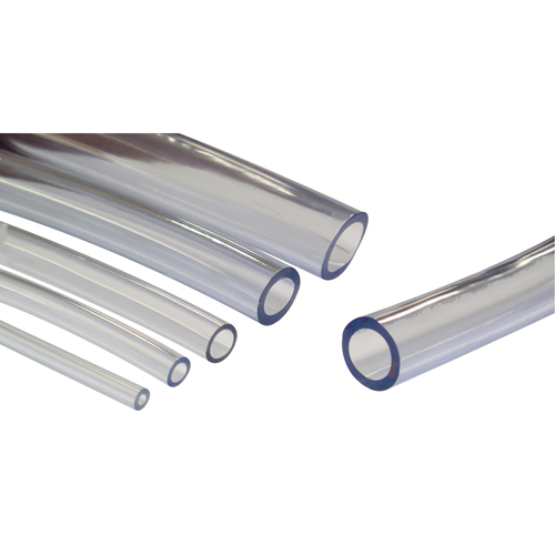 Tubing, Air/Water, 0.5" OD x 100" L, PVC, Clear, 55 PSI @ 20°C Distribution Jean Lapalme