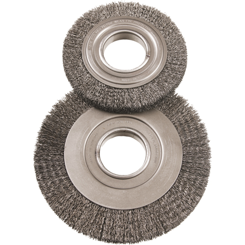 8" Major Wire Wheel Brushes, 8" Dia., 0.012" Fill, 2" Arbor Distribution Jean Lapalme