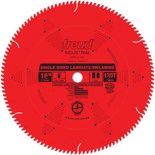 Lames de scie industrielle TCS pour panneaux de particules, 16", 128 dents, Pour Stratifi&eacute; Distribution Jean Lapalme