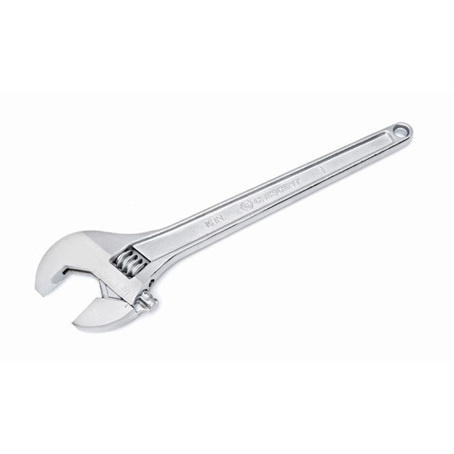 Adjustable Tapered Handle Wrench - Carded, 15" L, 1-11/16"/43 mm Max Width, Chrome/Polished Distribution Jean Lapalme