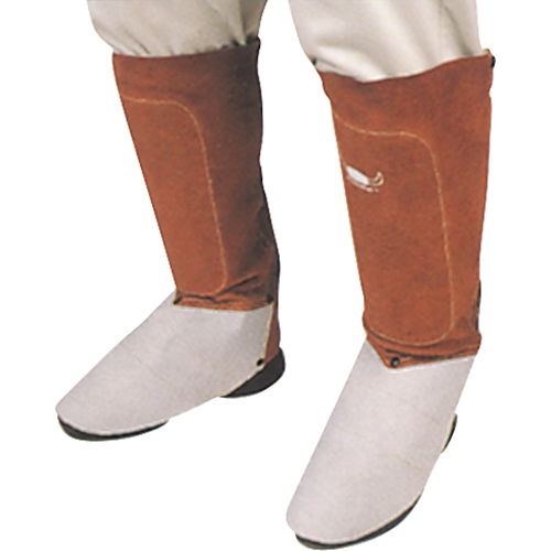 Leather Spats, 6" L, Lava Brown Distribution Jean Lapalme