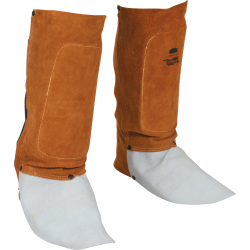 Leather Spats, 14" L, Lava Brown Distribution Jean Lapalme