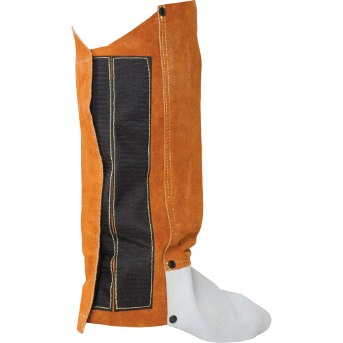 Leather Spats, 14" L, Lava Brown Distribution Jean Lapalme
