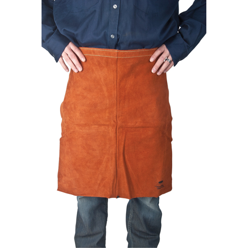 Leather Apron, Waist, 24" L, Lava Brown Distribution Jean Lapalme