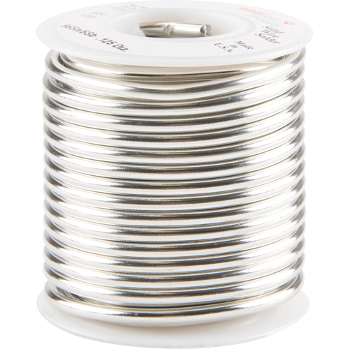 M&eacute;tal d'apport standard, Sans plomb, 95 % d'&eacute;tain, 5 % d'antimoine, &acirc;me Plein, dia. 0,125" Distribution Jean Lapalme
