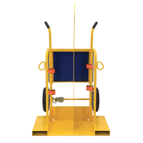 Chariot pour chalumeau et bouteille de soudage, Roues Pneumatique, Base de 24" la x 19-1/2" lo, 500 lb Distribution Jean Lapalme