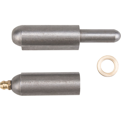 Weld-On Hinge, 0.63" Dia. x 3.937" L, Mild Steel w/Fixed Steel Pin Distribution Jean Lapalme
