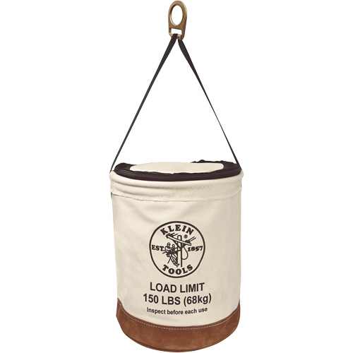 Canvas Bucket with Bucket Top, Canvas, 14" Dia. x 22" H, 150 lbs. Load Rating Distribution Jean Lapalme