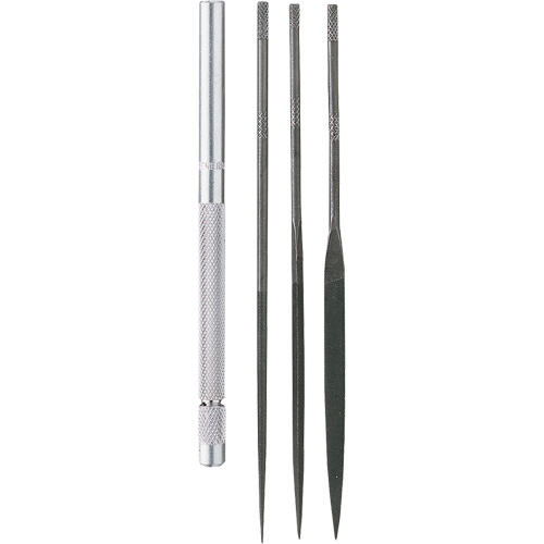 Jeu de limes avec manche, 4 pi&egrave;ces Distribution Jean Lapalme