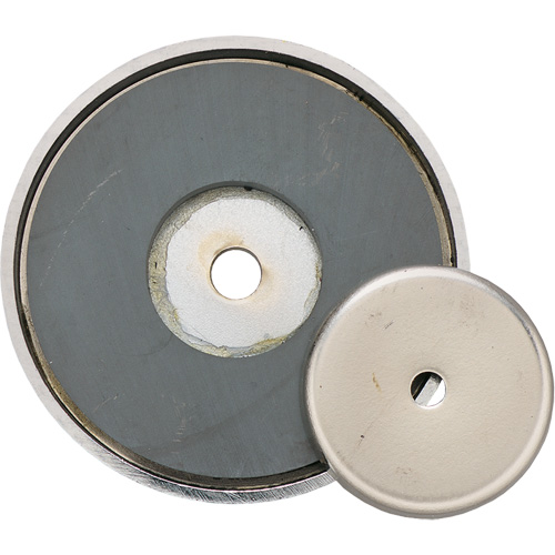 Ceramic Shallow Pot Magnet, 1-3/8" Dia., 12 lbs. Pull Distribution Jean Lapalme