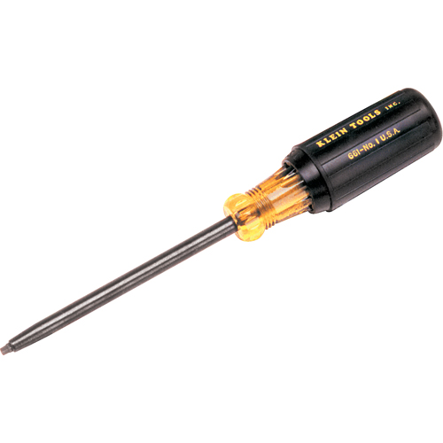 Square Recess Screwdriver, #0 Tip, Round, 7-3/4" L, Cushion Grip Handle Distribution Jean Lapalme
