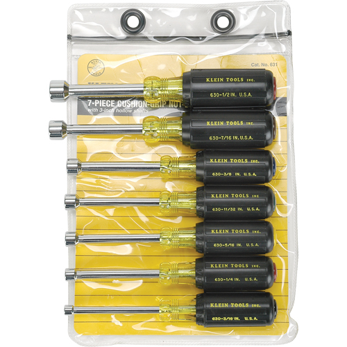 Cushion-Grip Nut Driver Set with 3" Shafts, 7, Non Magnetic, Imperial Distribution Jean Lapalme