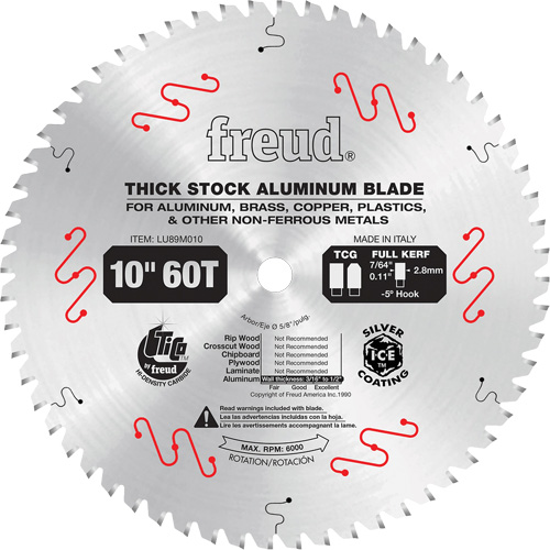 Industrial Saw Blade, 10", 72 Teeth, Non-Ferrous Use Distribution Jean Lapalme