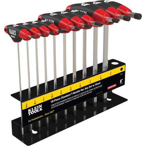 T-Handle Hex Key Set, 10 Pcs., Imperial Distribution Jean Lapalme