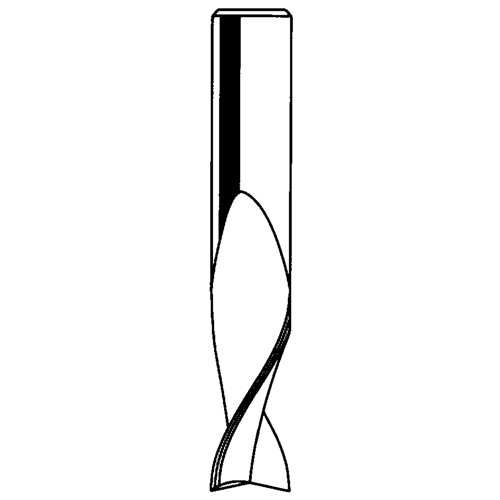 Up Spiral Router Bit, 1/8" Dia., 1/2" Carbide Height, 2" L, 1/4" Shank Distribution Jean Lapalme