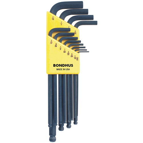 Balldrive L-Style Hex Key Set, 12 Pcs. Distribution Jean Lapalme