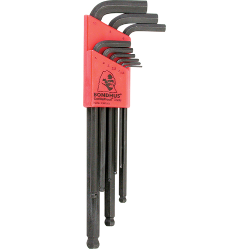 Balldrive L-Style Hex Key Set, 9 Pcs., Metric Distribution Jean Lapalme