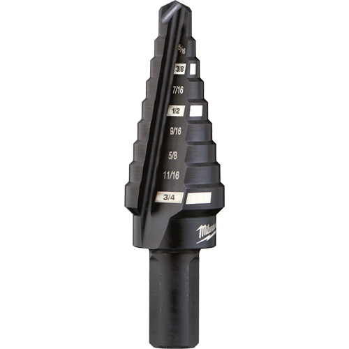 #3 Step Drill Bit, 1/4" - 3/4" , 1/16" Increments, High Speed Steel Distribution Jean Lapalme