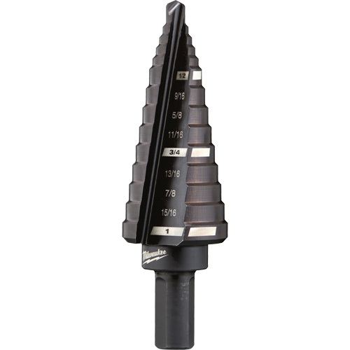 Foret &eacute;tag&eacute; no 8, 1/2" - 1", Incr&eacute;ments de 1/16", Acier rapide Distribution Jean Lapalme