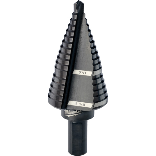#9 Step Drill Bit, 7/8" - 1-1/8" , High Speed Steel Distribution Jean Lapalme