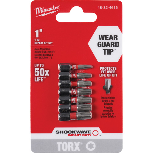 Jeu d'embouts Shockwave 1" Impact Duty Torx Distribution Jean Lapalme